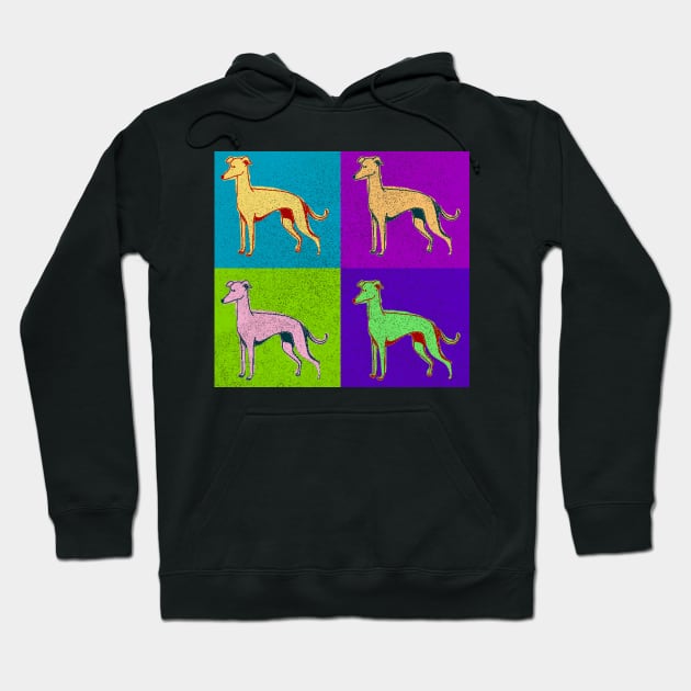 Greyhound Dog Lover Best Pop Art Style Design Dog Gift Owner Hoodie by joannejgg